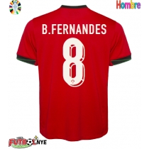 Camiseta Portugal Bruno Fernandes #8 Primera Equipación Eurocopa 2024 manga corta